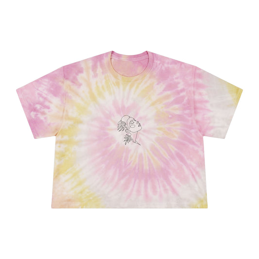 Women's Tie-Dye Crop Tee with Artistic Design - Perfect for Summer Festivals, Casual Outings, and Gift Giving, Roots of My Soil, [...]