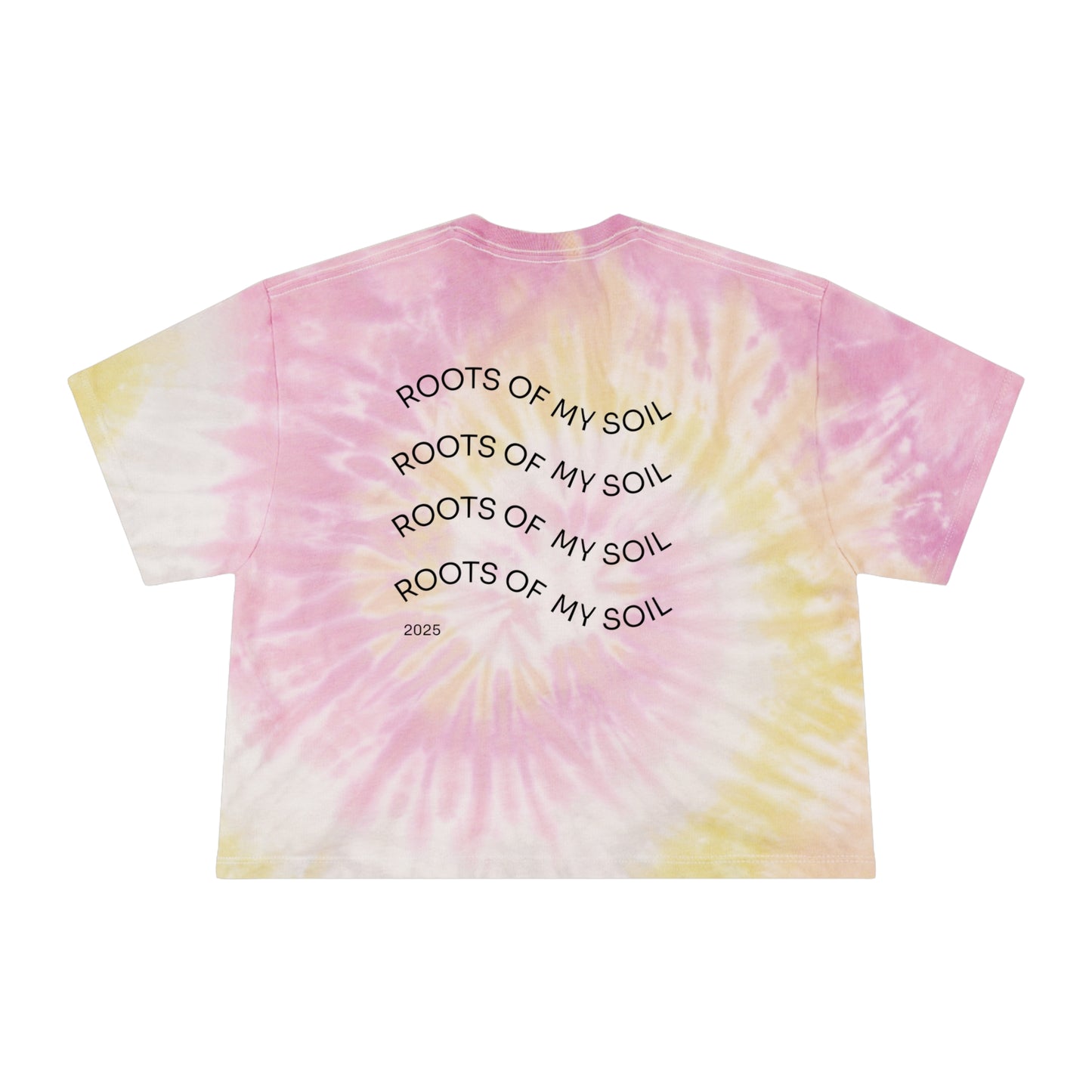 Women's Tie-Dye Crop Tee with Artistic Design - Perfect for Summer Festivals, Casual Outings, and Gift Giving, Roots of My Soil, [...]